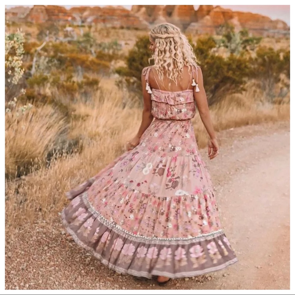 THALIA-Adjustable Strap Bohemian Dream Dress